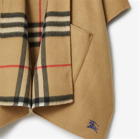 jersey hooded cape burberry|EKD Cashmere Hooded Cape in Archive beige .